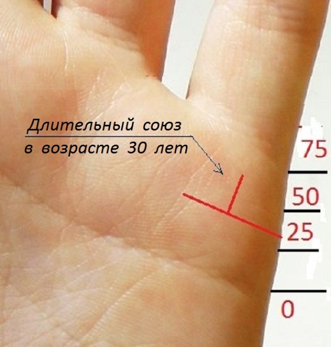 Линия замужества на руке у женщины фото с описанием на какой руке