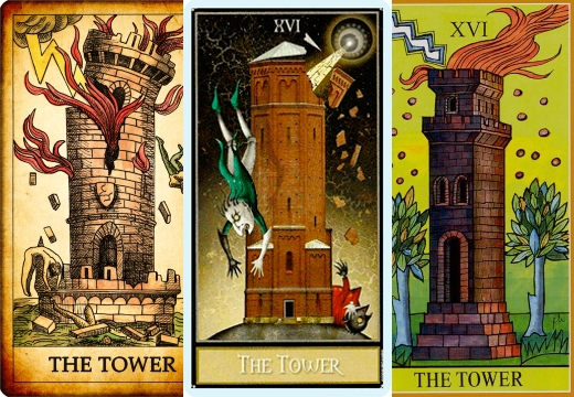 карта башня разные таро