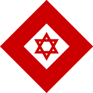 Эмблема Маген Давид Адом за пределами Израиля